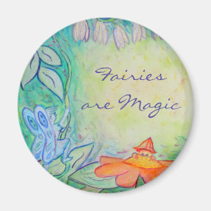 Imán Flower Fairies Jardín Personalizado Refrigerador i
