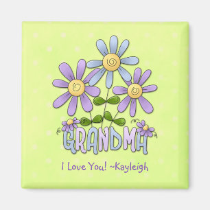 Imán Flower Garden Grandma Magnet
