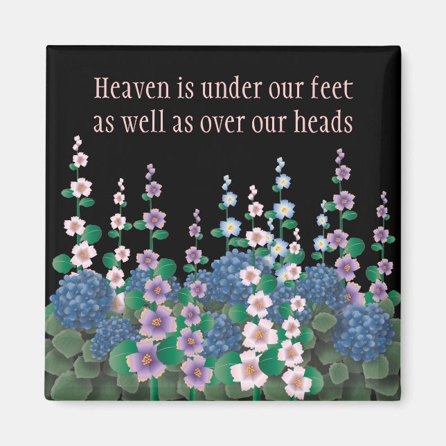 Imán Flower Garden Heaven on Earth Magnet (Frente)