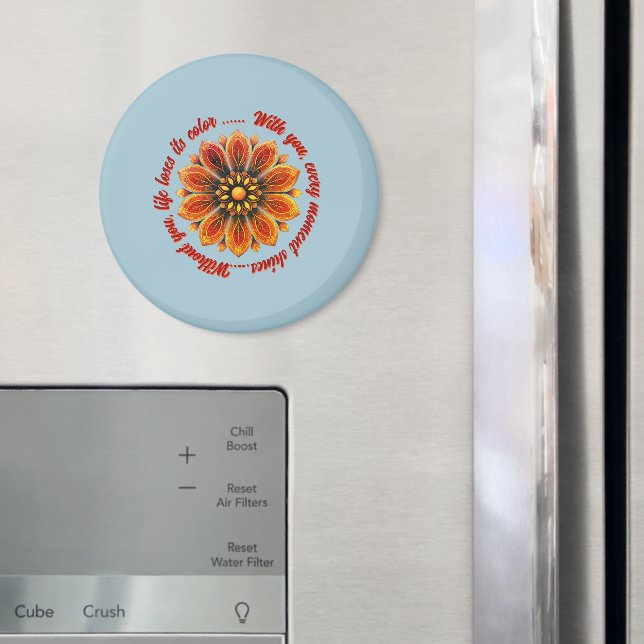 IMÁN FLOWER GIFT MOM DAUGHTER SISTER TEACHER FRIEND (In situ (nevera))