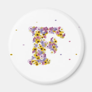 Imán Flower letter F