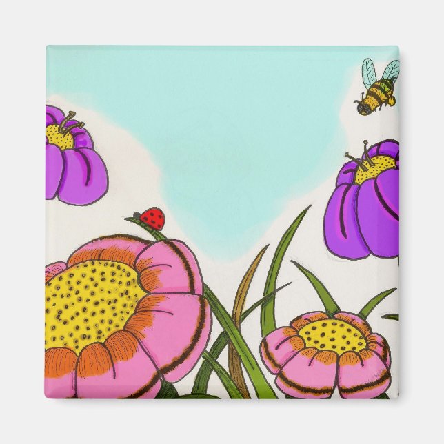 Imán Flower Meadow Magnet (Frente)
