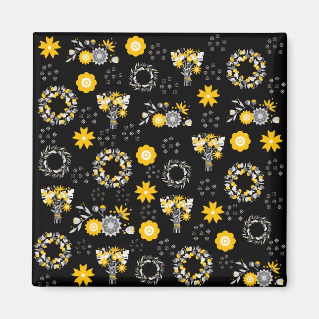 Imán Flower Shop Grfatídico, Magnet (Frente)