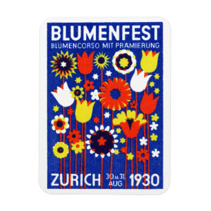 Imán Flower Show de Suiza 1930