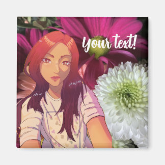 Imán Flowers, anime