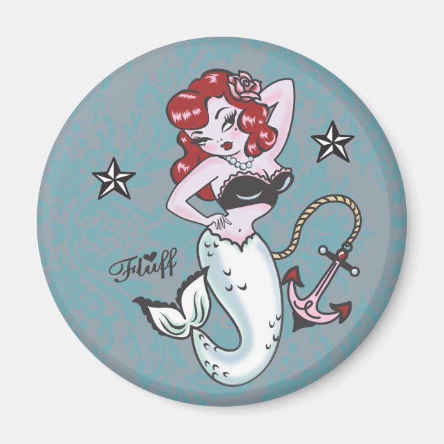 Imán Fluff Molly Mermaid Magnet (Frente)
