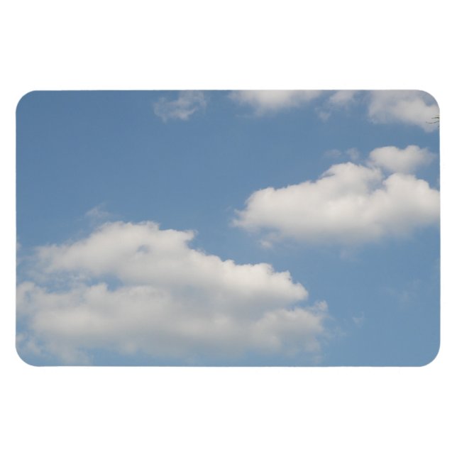 Imán Fluffy Cumulus Clouds Premium Magnet (Horizontal)