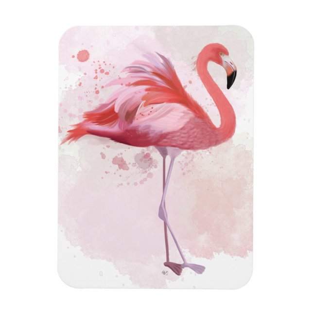 Imán Fluffy Flamingo (Vertical)
