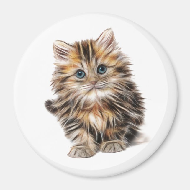 Imán Fluffy Kitten (Frente)