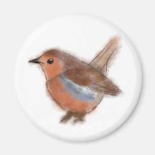 Imán Fluffy Robin 