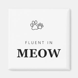 Imán Fluido en Huella de Garra Amante de Gatos Divertid