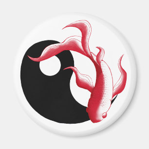 Imán Flujo Marcial Sticker Abstracto YinYang de Arte Ma