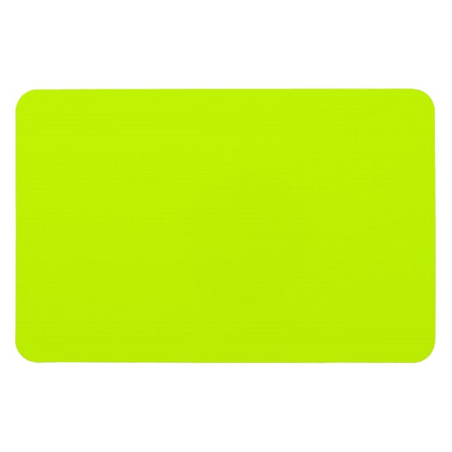 Imán Fluorescente Lime Green Neon Yellow Personalizado (Horizontal)