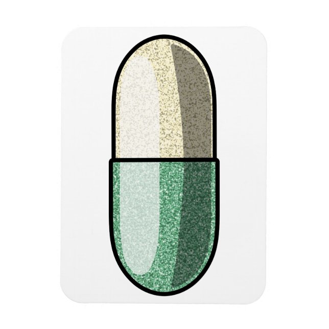 Imán Fluoxetina con purpurina (Vertical)