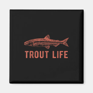 Imán Fly Fishing Collective Vida de Trucha, Azul, Uni-a