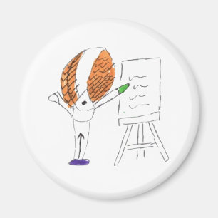 Imán Fly Teacher Round Magnet