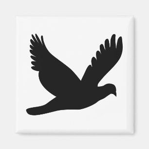 Imán Flying Dove Silhouette