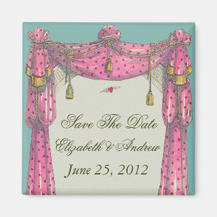 Imán Flying Heart ~ Magnet Save the Date Love