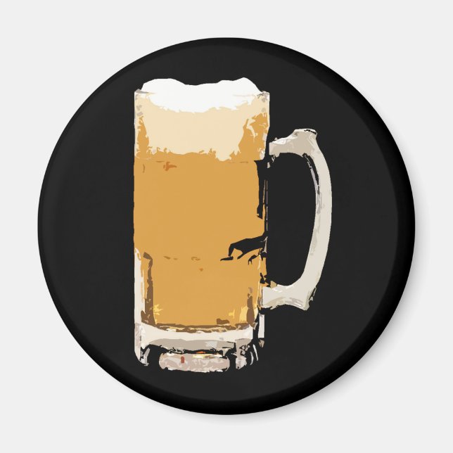Imán Foamy Mug De Beer Pop Art (Frente)