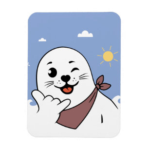 Imán Foca guiñando con bandana haciendo el signo Shaka