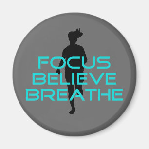 Imán Focus Believe Breathe Aqua