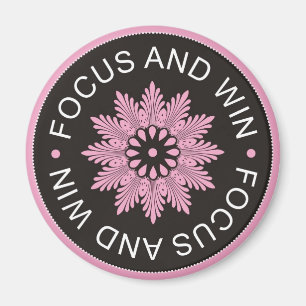 Imán ~Focus de 3 citas de la palabra y ~motivational