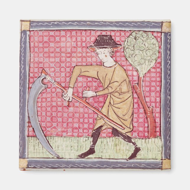 Imán Fol.58v Junio: Haymaking (Frente)