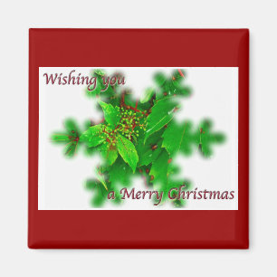Imán Foliage Merry Christmas Magnet