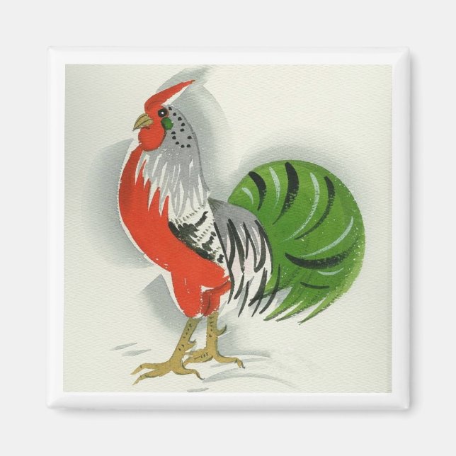 Imán Folk Rooster #9 (Frente)
