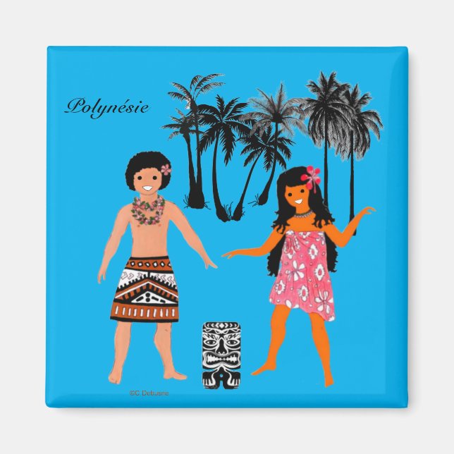 Imán Folklore de Polynésie Française (Frente)