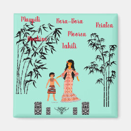 Imán Folklore polynésien