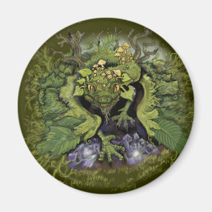 Imán Follaje forestal Dragón~imán