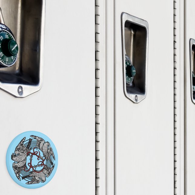 Imán Folleto de antigüedades Tres halcones William de M (In situ (casillero))