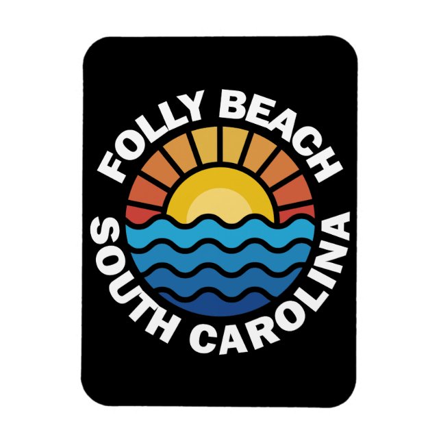 Imán Folly Beach, Carolina del Sur (Vertical)