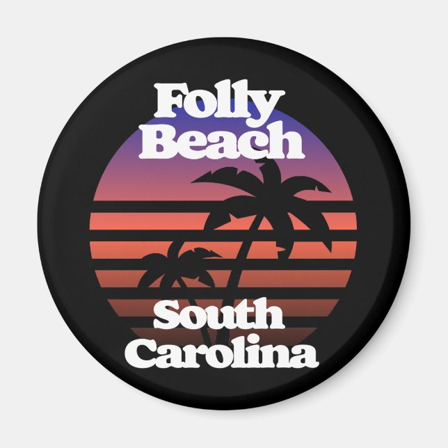 Imán Folly Beach South Carolina (Frente)