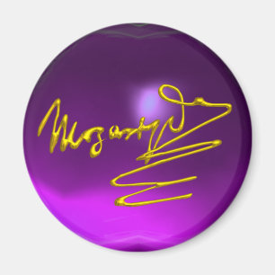 Imán FOMENTO A MOZART Gold Signature De Composer Purple