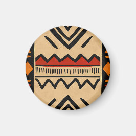 Imán Fondo africano en colores cálidos