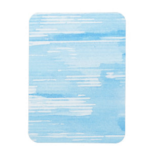Imán Fondo azul abstracto de la acuarela, textura