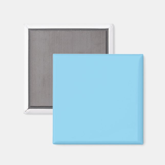Imán Fondo azul claro sólido de color uniforme (Anverso/Reverso)