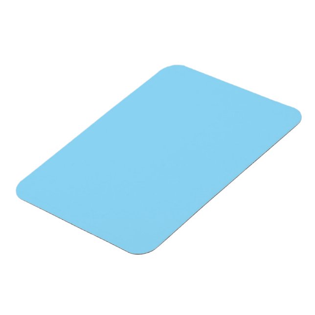 Imán Fondo azul claro sólido de color uniforme (Lado Izquierdo)