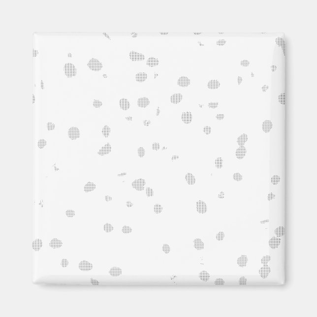 Imán fondo blanco con muchos puntos pequeños (Frente)