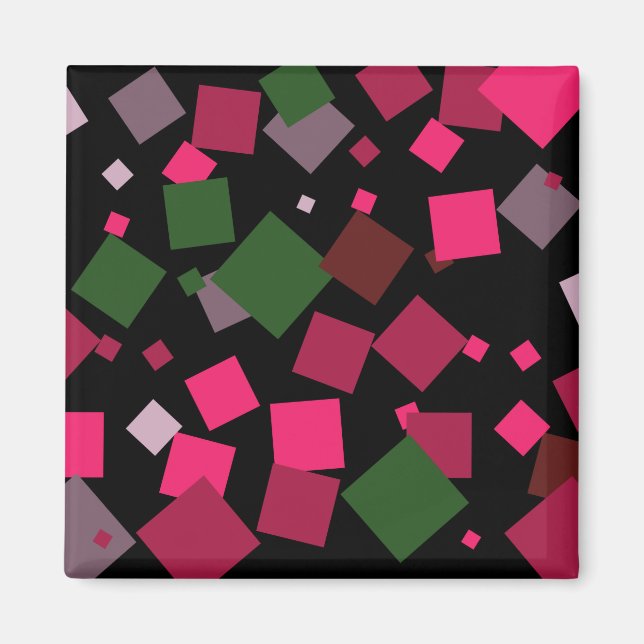 Imán Fondo colorido abstracto (Frente)