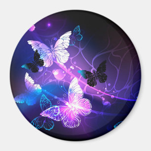 Imán Fondo con mariposas nocturnas
