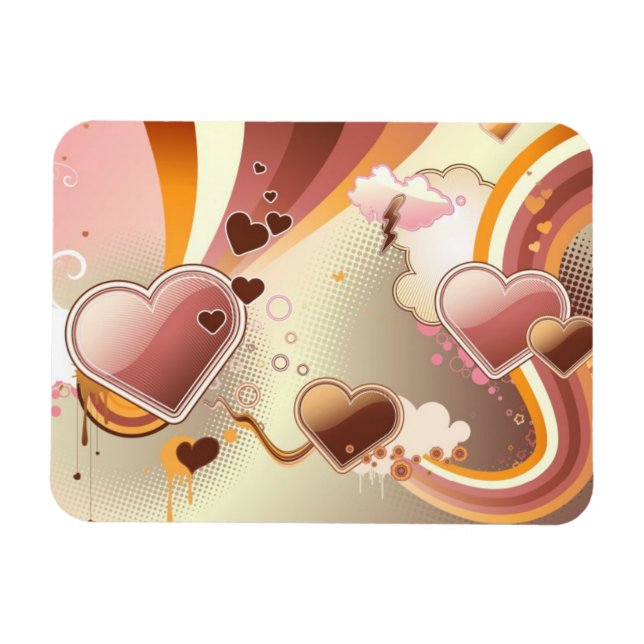 Imán Fondo de diseño con estilo (Horizontal)