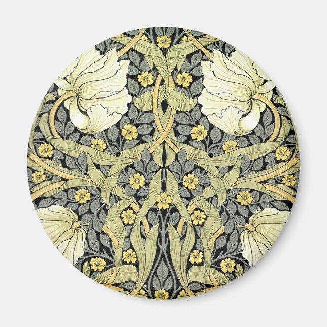 Imán Fondo de escritorio floral William Morris Pimperne (Frente)