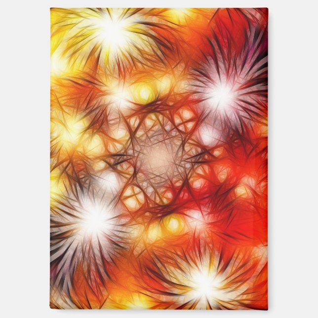 Imán Fondo de estrellas de fuegos artificiales abstract (Anverso)