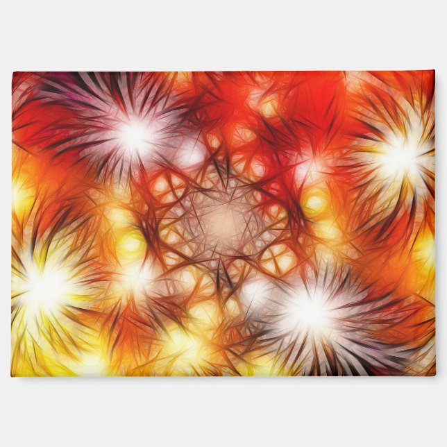 Imán Fondo de estrellas de fuegos artificiales abstract (Anverso)