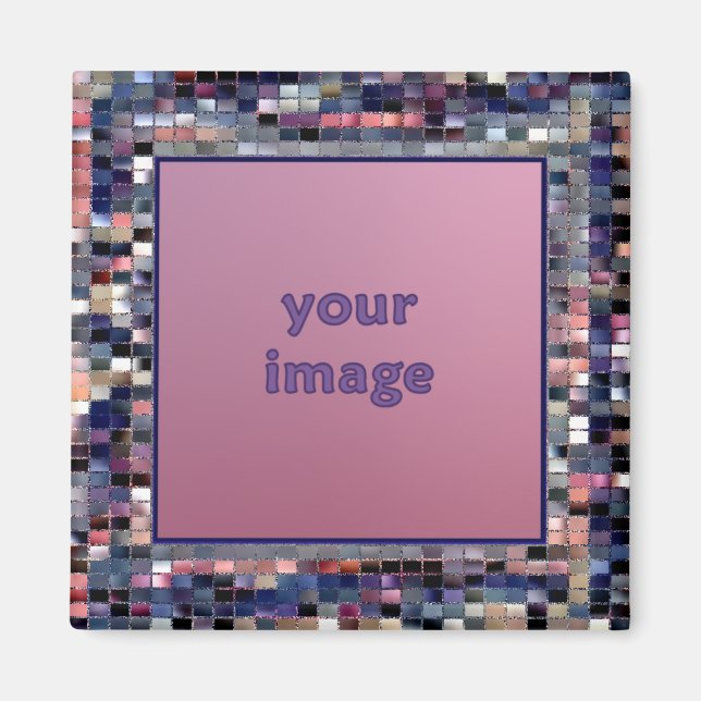 Imán Fondo de Foto de Diseño Digital (Frente)