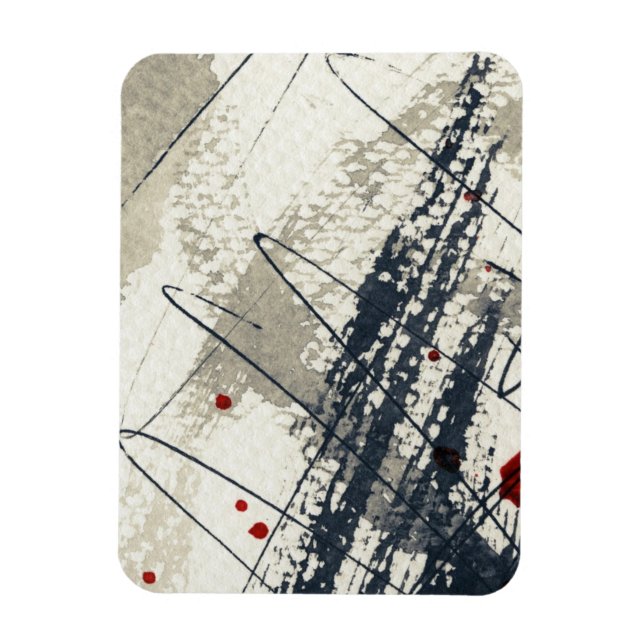 Imán Fondo de grunge abstracto, textura de tinta. 2 (Vertical)