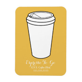 Imán Fondo de mostaza comercial de Espresso To Go